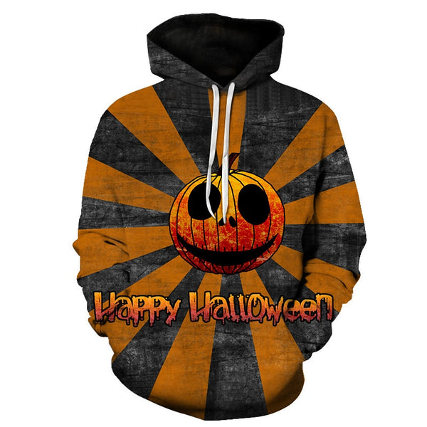 Male Sweatshirt Pumpkin King Jack Skellington Evil Smile Pattern Spring Men Hoodies Cool Streetwear Halloween Party | Vimost Shop.