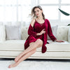 Women Sexy Lace Robe Pajamas Sleepwear Kit Sleeveless  Nightwear | Vimost Shop.