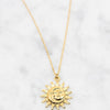 Vintage Sun and Moon Charm Celestial Dainty Necklaces For Women Boho Jewelry Stainless Steel Chain Couple Necklace Collier Femme | Vimost Shop.