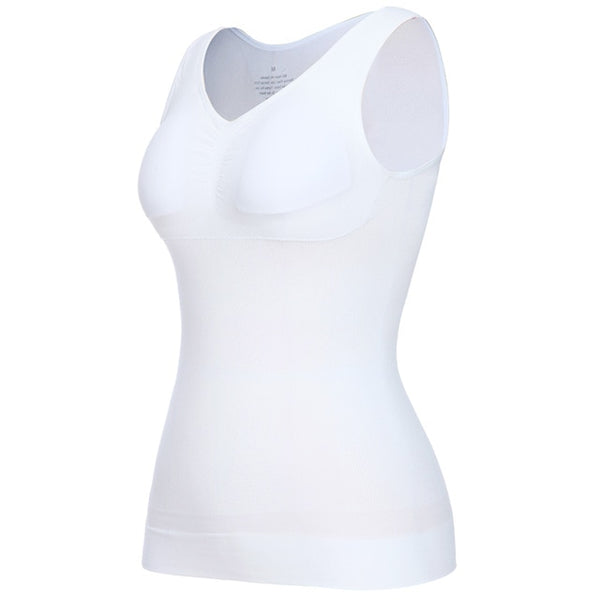 Padded Shaperwear Compression Camisole Body Shaper Woman Tummy Control Tank Tops Slimming Shapers Waist Trainer Corset Slim Vest | Vimost Shop.