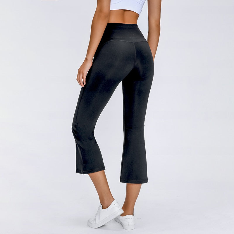 Naked-feel Fabric Plain Wide-legged Fitness  Women Yoga Pants | Vimost Shop.