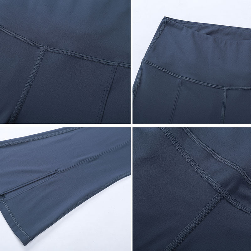 Naked-feel Fabric Plain Wide-legged Fitness  Women Yoga Pants | Vimost Shop.