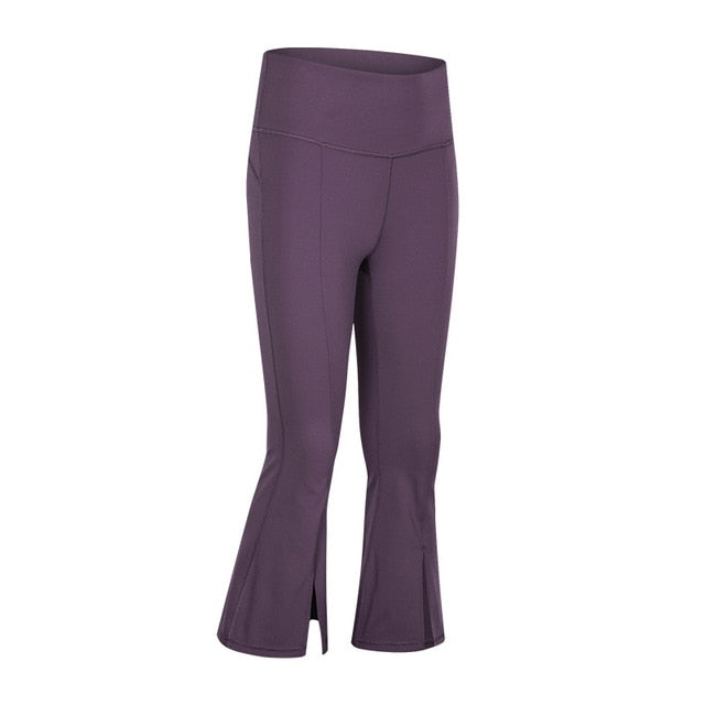 Naked-feel Fabric Plain Wide-legged Fitness  Women Yoga Pants | Vimost Shop.