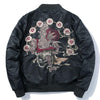 Jackets Men Japanese Embroidery MA1 Jacket Tracksuit Coats Hip Hop Stand Collar Casual Male Windbreaker Streetwear