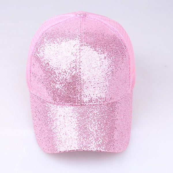 Ponytail Baseball Cap Women Messy Bun Snapback Summer Mesh Hats Casual Sport Sequin Caps Drop Shipping Hat Cap | Vimost Shop.