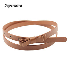 Hot Marking 1pc New Fashion Dow Candy Thin Women Pu Leather Casual Belt Cummerbund For Girl H18 Drop Shipping | Vimost Shop.