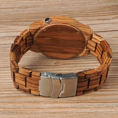 Wooden Watchs  Wood Wrist Watches Natural Calendar Display Bangle Gift Relogio Ships From United States | Vimost Shop.