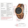 Wooden Watchs  Wood Wrist Watches Natural Calendar Display Bangle Gift Relogio Ships From United States | Vimost Shop.