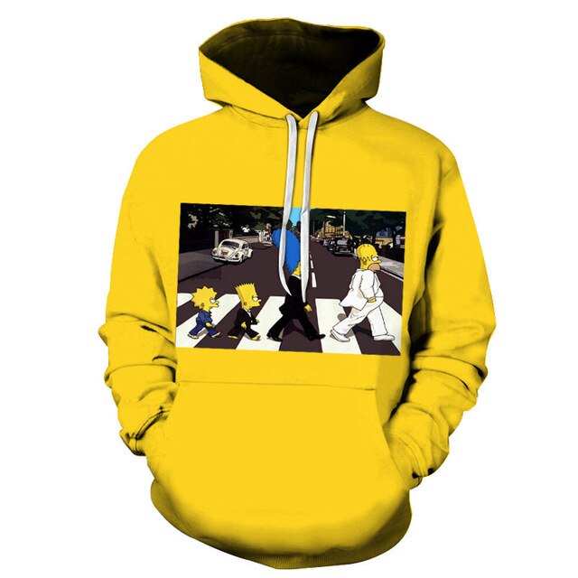 The Simpsons hoodies men women sweatshirts printed 3d hooded pullover hooded casual streetwear | Vimost Shop.