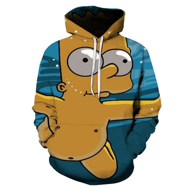 The Simpsons hoodies men women sweatshirts printed 3d hooded pullover hooded casual streetwear | Vimost Shop.