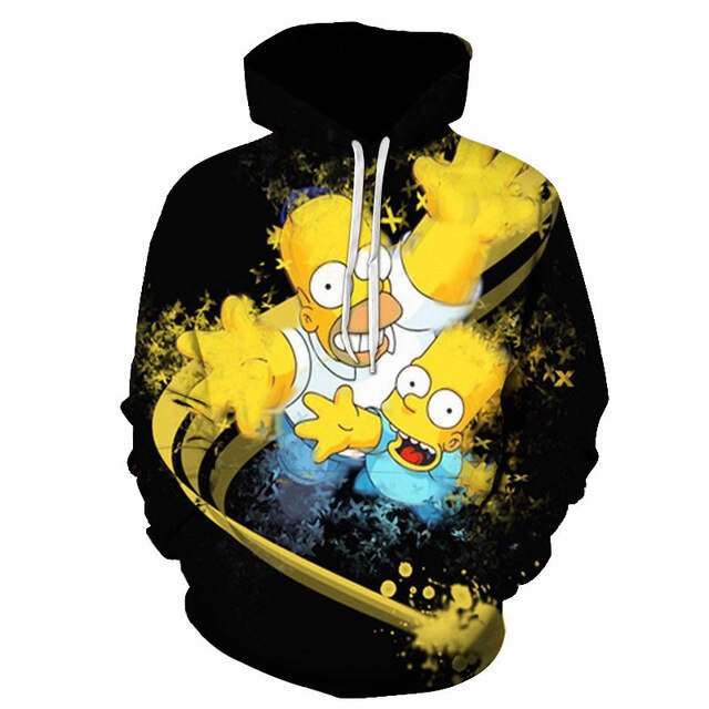 The Simpsons hoodies men women sweatshirts printed 3d hooded pullover hooded casual streetwear | Vimost Shop.