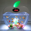 Aquarium USB Mini Aquarium with LED Night Light LCD Display Screen and Clock Fish Tank Personalise Aquarium Tank Fish Bowl D20 | Vimost Shop.