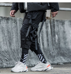 Ribbons Multi Men Harajuku Trouser Hip Hop Streetwear Pants | Vimost Shop.