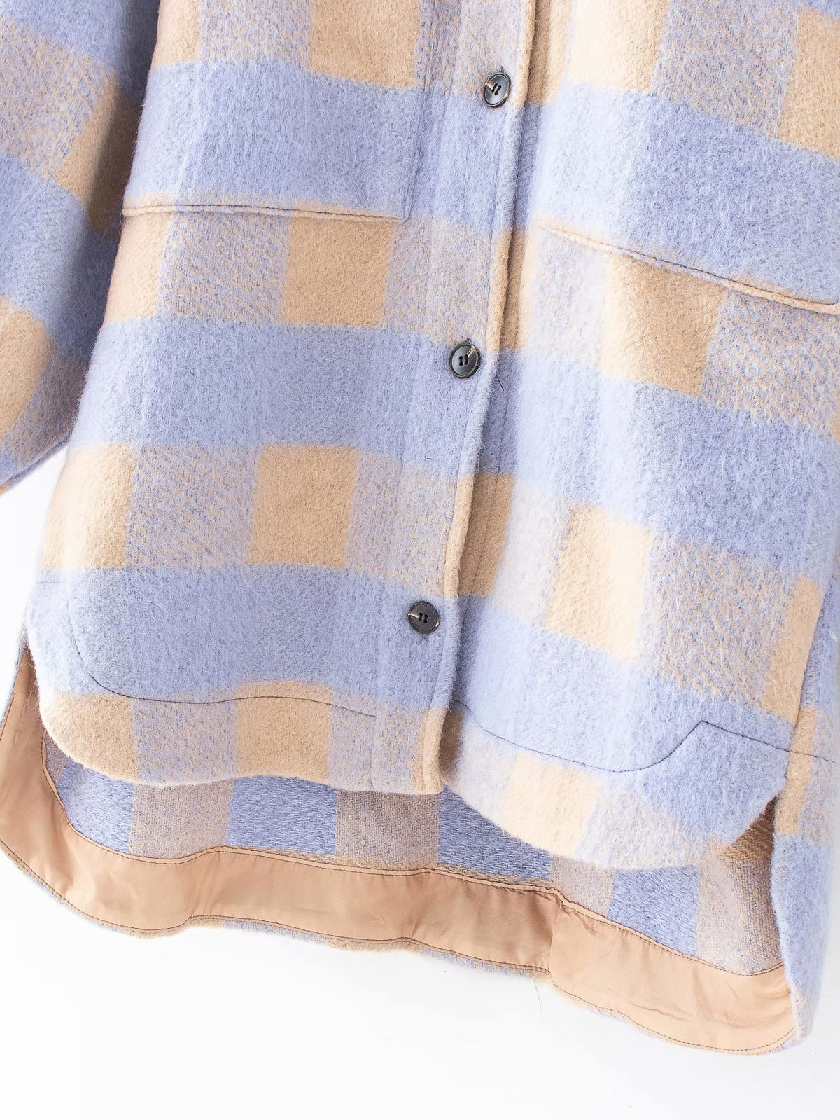 Toppies vintage lattice long jacekt coat women  shirt jacket oversized plus size women jacket | Vimost Shop.