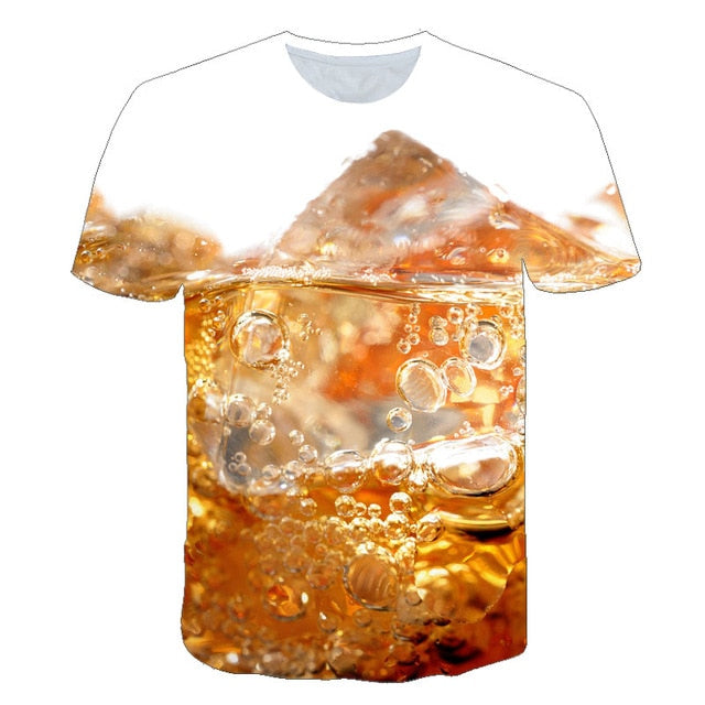 Fruits Food 3D t shirt Men Cans of Beer Printed Hip Hop Crewneck short Sleeve Men/Women t-shirt tee tops Wholesale | Vimost Shop.