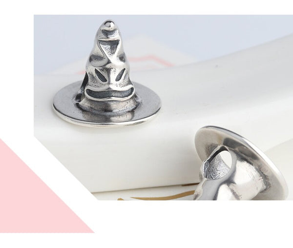 Strollgirl Hot Sale 925 Sterling Silver oxidation hat Charm beads Fit original European bracelet for Women Jewelry making gift | Vimost Shop.