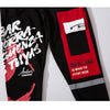 Sweatpants Cool Letter Print Pants Men Harajuku Patchwork Ribbon Harem Pants Streetwear | Vimost Shop.