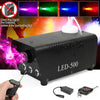 500W Fog/Smoke Machine w/ Remote RGB LED DJ Thrower DJ Party family ball leisure parties Light Smoke Thrower | Vimost Shop.