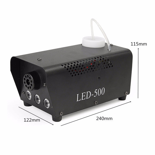 500W Fog/Smoke Machine w/ Remote RGB LED DJ Thrower DJ Party family ball leisure parties Light Smoke Thrower | Vimost Shop.