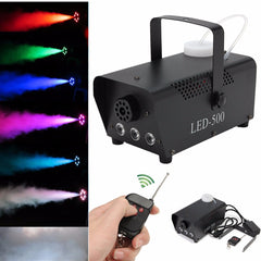 500W Fog/Smoke Machine w/ Remote RGB LED DJ Thrower DJ Party family ball leisure parties Light Smoke Thrower | Vimost Shop.