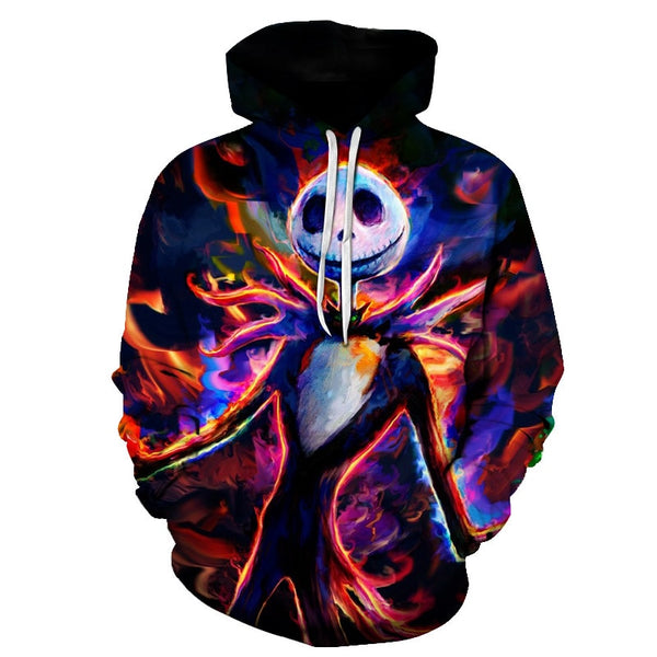 Men Women shirt/Hoodies/Tees Outerwear Halloween Gift Nightmare Before Christmas Jack 3D Print Female/male Hoody Sweatshirt | Vimost Shop.