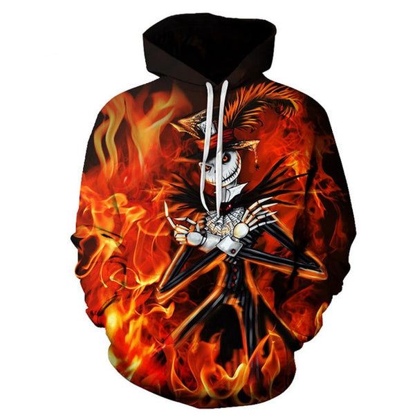 Men Women shirt/Hoodies/Tees Outerwear Halloween Gift Nightmare Before Christmas Jack 3D Print Female/male Hoody Sweatshirt | Vimost Shop.