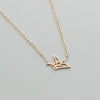 tainless Steel Statement Leaf Heartbeat Cross Necklaces Heart to Heart Crane Bar Crucifix Jesus Rose Gold | Vimost Shop.