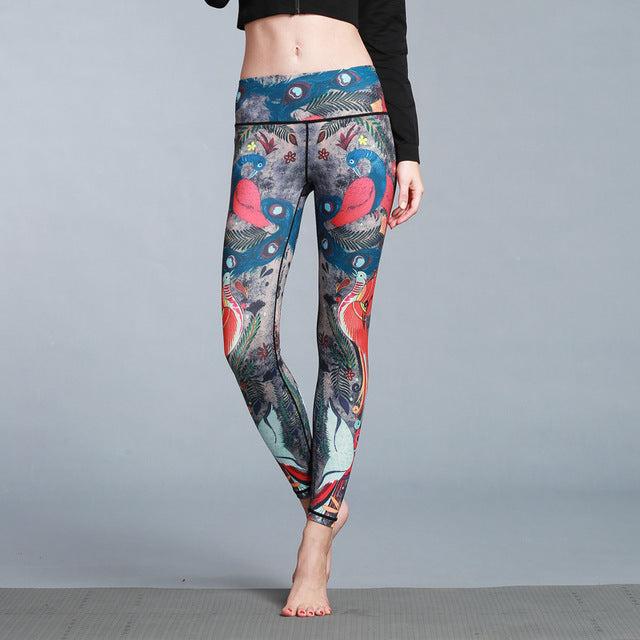 Women Leggings Gym Elastic Fitness Long Tights | Vimost Shop.