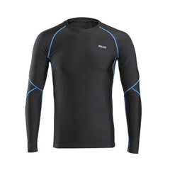 Men Winter Compression Shirt Warm Up Fleece Gym Shirts  Long Sleeve Sportswear Running Tights Workout Shirt Dry Fit