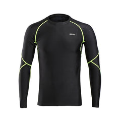 Men Winter Compression Shirt Warm Up Fleece Gym Shirts  Long Sleeve Sportswear Running Tights Workout Shirt Dry Fit