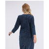 Women's Plus Size Denim Dress Premium Stretch Denim  Slim Fit Dress Casual Dress with shoulder pads
