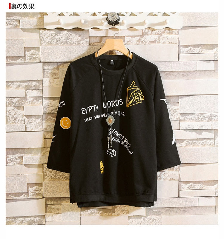 Funny Eiffel Tower Letter Print O-Neck Fitness Tshirt Men Summer Streetwear Fashion T shirt Male White Oversized Hip-hop T-shirt | Vimost Shop.