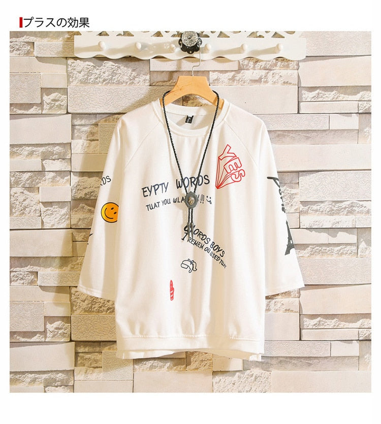 Funny Eiffel Tower Letter Print O-Neck Fitness Tshirt Men Summer Streetwear Fashion T shirt Male White Oversized Hip-hop T-shirt | Vimost Shop.