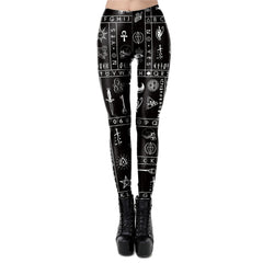 Ouija Board Leggings All-seeing Eye Nugoth  Gothic Legins Satanic Fitness Workout Pants Women Leggins | Vimost Shop.