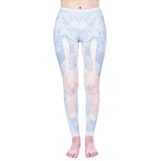 Fashion Women Legging Pink Tropics Printing With Multicolor Pattern Leggins High Elasticity Legins Fitness Pants Leggings | Vimost Shop.