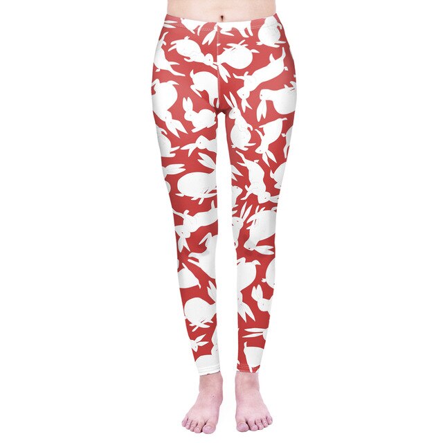 Fashion Women Legging Pink Tropics Printing With Multicolor Pattern Leggins High Elasticity Legins Fitness Pants Leggings | Vimost Shop.
