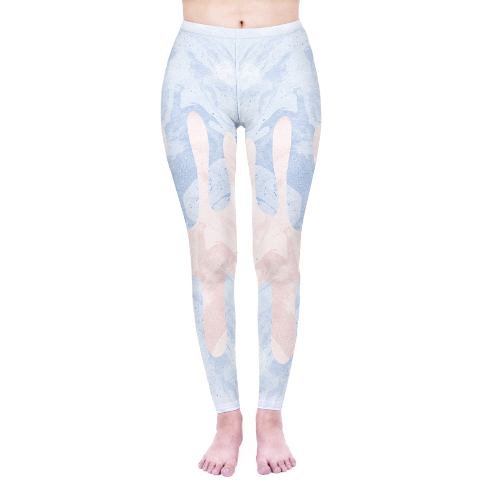 Fashion Women Legging Pink Tropics Printing With Multicolor Pattern Leggins High Elasticity Legins Fitness Pants Leggings | Vimost Shop.