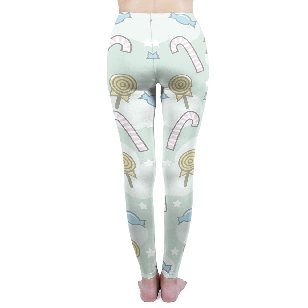 Fashion Women Legging Pink Tropics Printing With Multicolor Pattern Leggins High Elasticity Legins Fitness Pants Leggings | Vimost Shop.