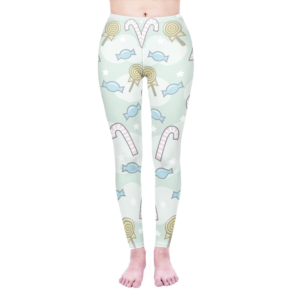 Fashion Women Legging Pink Tropics Printing With Multicolor Pattern Leggins High Elasticity Legins Fitness Pants Leggings | Vimost Shop.
