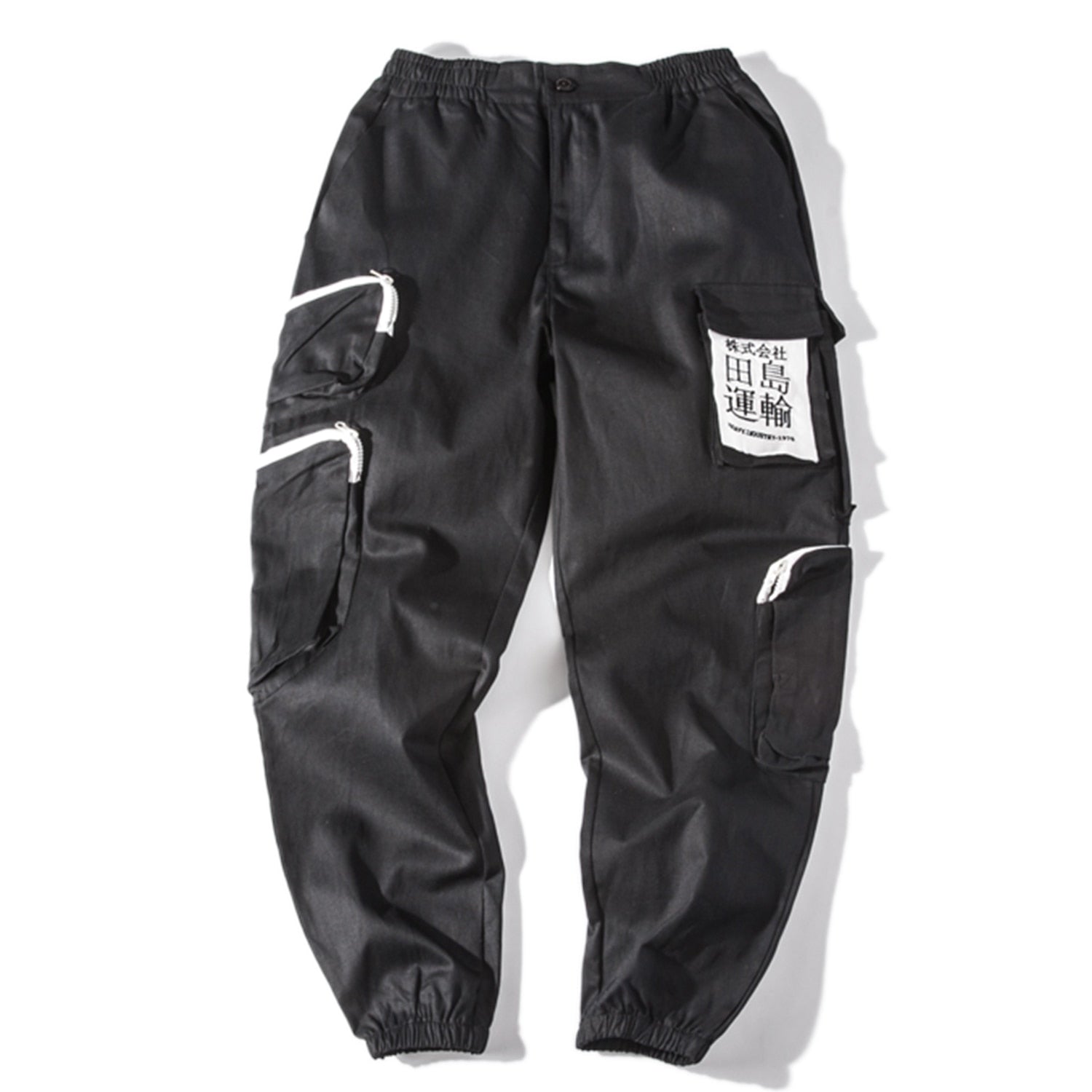 Multi Pockets Hip Hop Cargo Pants Men Harajuku Streetwear Sweatpants Joggers Elastic Waist Trousers Harem Pants | Vimost Shop.