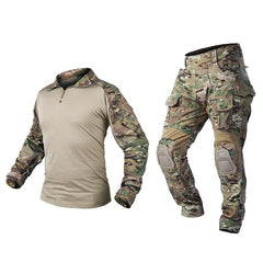 Tactical Uniform BDU G3 Combat Shirt & Pants Knee Pads Update Ver Camo Airsoft Military Combat Uniform