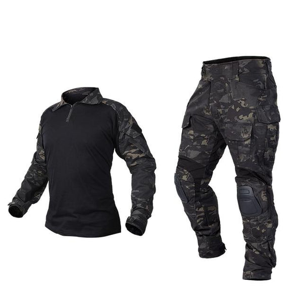 Tactical Uniform BDU G3 Combat Shirt & Pants Knee Pads Update Ver Camo Airsoft Military Combat Uniform