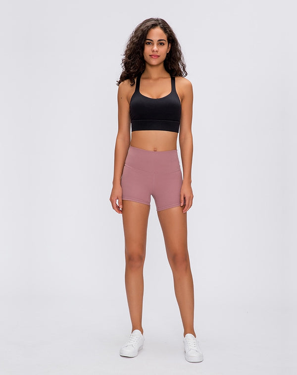 Prints High Waist Fitness Workout Shorts Women | Vimost Shop.