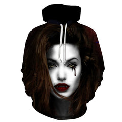 3D Print Wound Horror Blood Hoodies Sweatshirts Women Men I'M FINE Letter Hoodie Jumper Tracksuit Pullover Cosplay Women Tops | Vimost Shop.