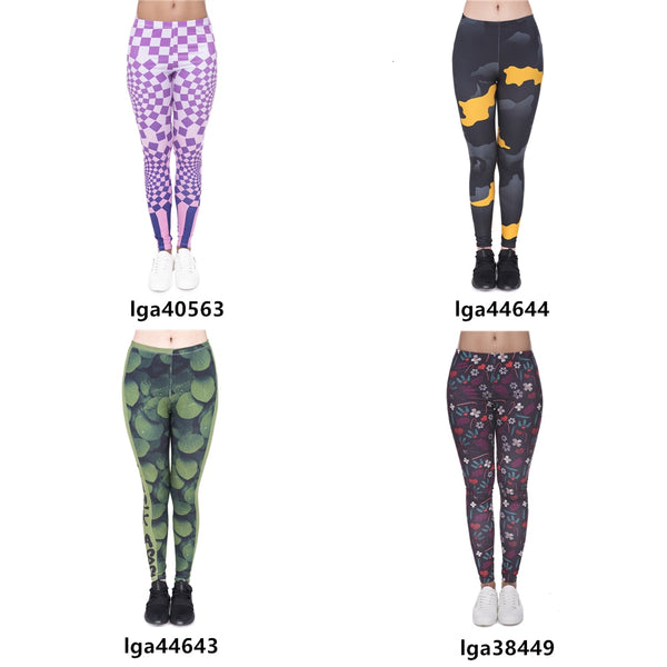 Multicolor Pattern 3D Printing legging fitness feminina leggins Woman Pants workout leggings | Vimost Shop.