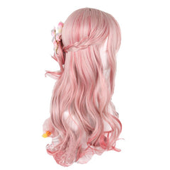 Pink Mixed Red Lolita Wigs Long Loose Wave Christmas Cosplay Wig Harajuku Wig Heat Resistant Synthetic Hair | Vimost Shop.