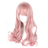 Pink Mixed Red Lolita Wigs Long Loose Wave Christmas Cosplay Wig Harajuku Wig Heat Resistant Synthetic Hair | Vimost Shop.