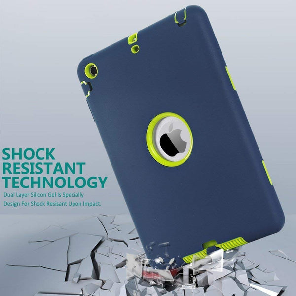 For iPad Mini 1/2/3 Retina Case 3 in1 Anti-slip Hybrid Protective Heavy Duty Rugged Shockproof Resistance Cover For iPad Mini | Vimost Shop.