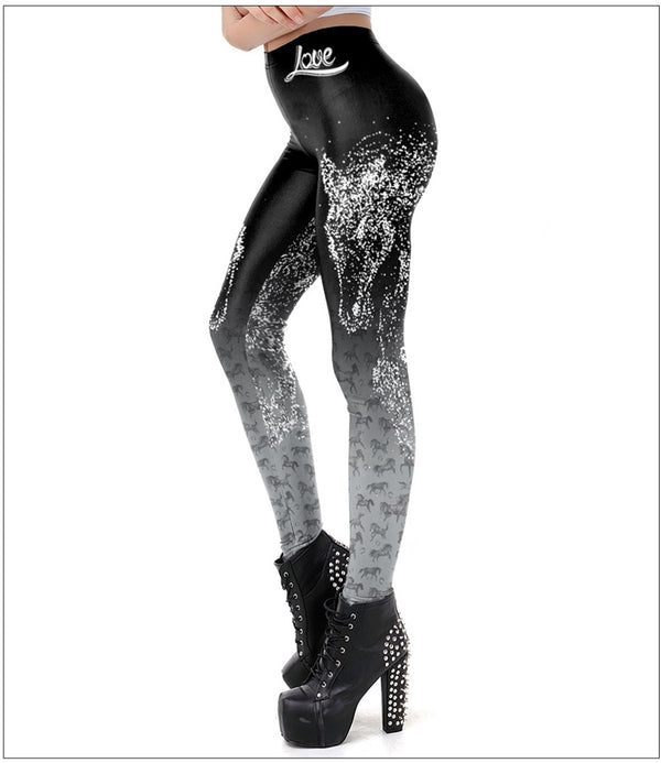 3D Horse Printed Leggings Women Fashion Sexy Fitness Leggings For Woman Pants Workout Leggins Plus Size | Vimost Shop.