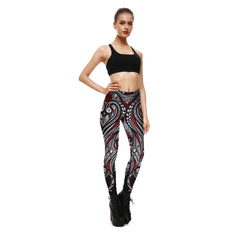 Mask Paisley Mandala Skull Leggings for Women Leggins Digital Print Sexy Fantastic Ankle Pant | Vimost Shop.